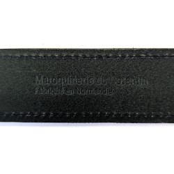 Ceinture vert sapin dos marque