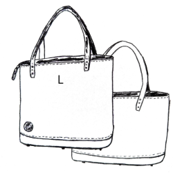 Taille  croquis Cabas L