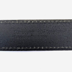 Ceinture gris foncé dos marque