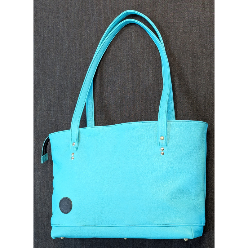 Sac cabas turquoise M