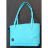 Sac cabas turquoise M
