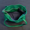 Sac cabas vert ouverture M