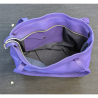 Sac cabas violet ouverture M