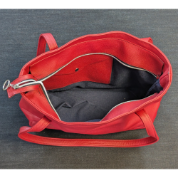 Sac cabas rouge ouverture M