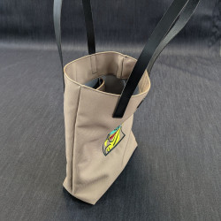 Tote bag Ocre chat
