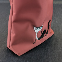 Tote bag Rouge chat love