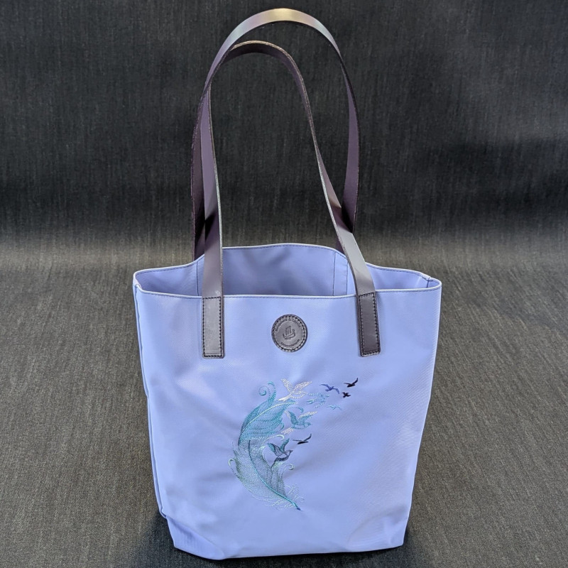 Tote bag Violet plume