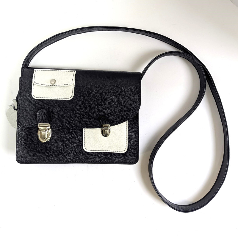Marine pochette blanc carré