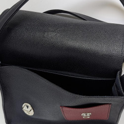 Marine Pochette Rouge grainé poche interieur
