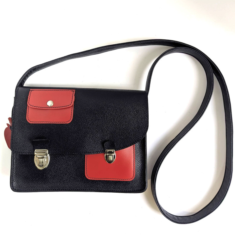 Marine Pochette Rouge lisse