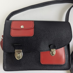 Marine Pochette Rouge lisse