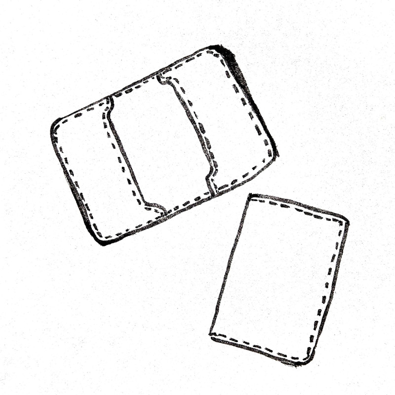 Porte carte sans rfid dessin