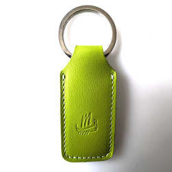 Porte clé classique vert fluo