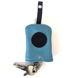 Etui porte clé turquoise avec clés