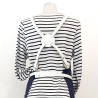 Tablier Cuir Blanc dos