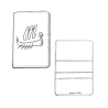 Porte passeport dessin grand logo