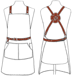 Tablier Marron