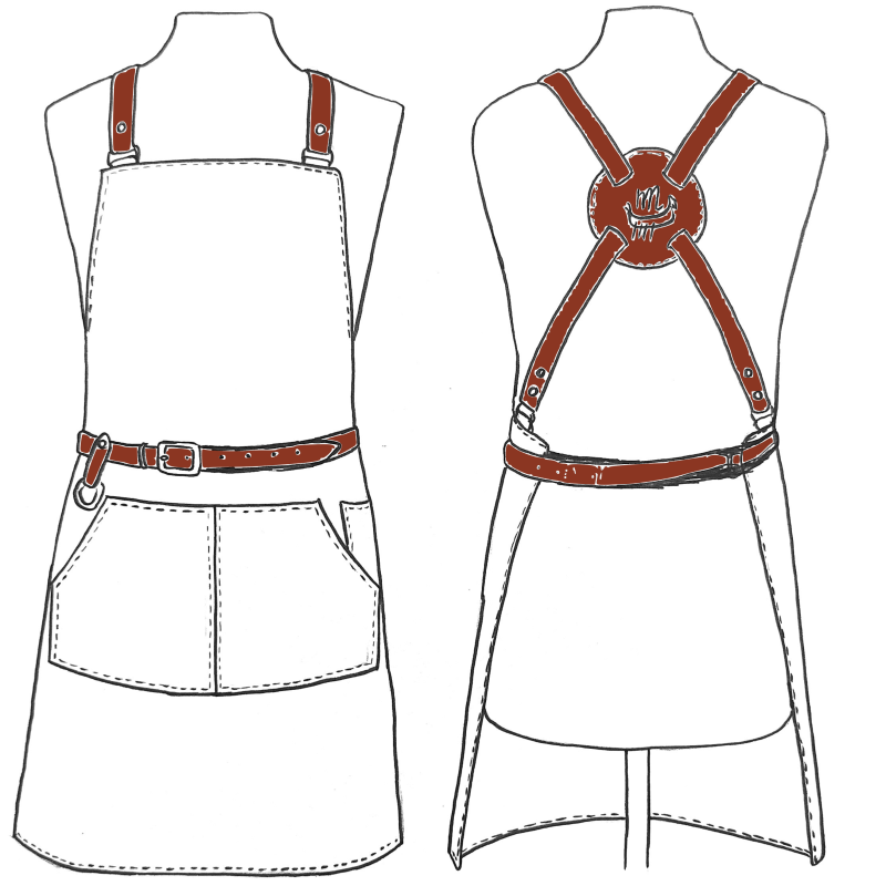 Tablier Marron
