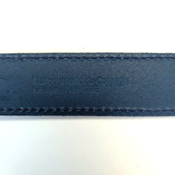 Ceinture bleu canard dos marque