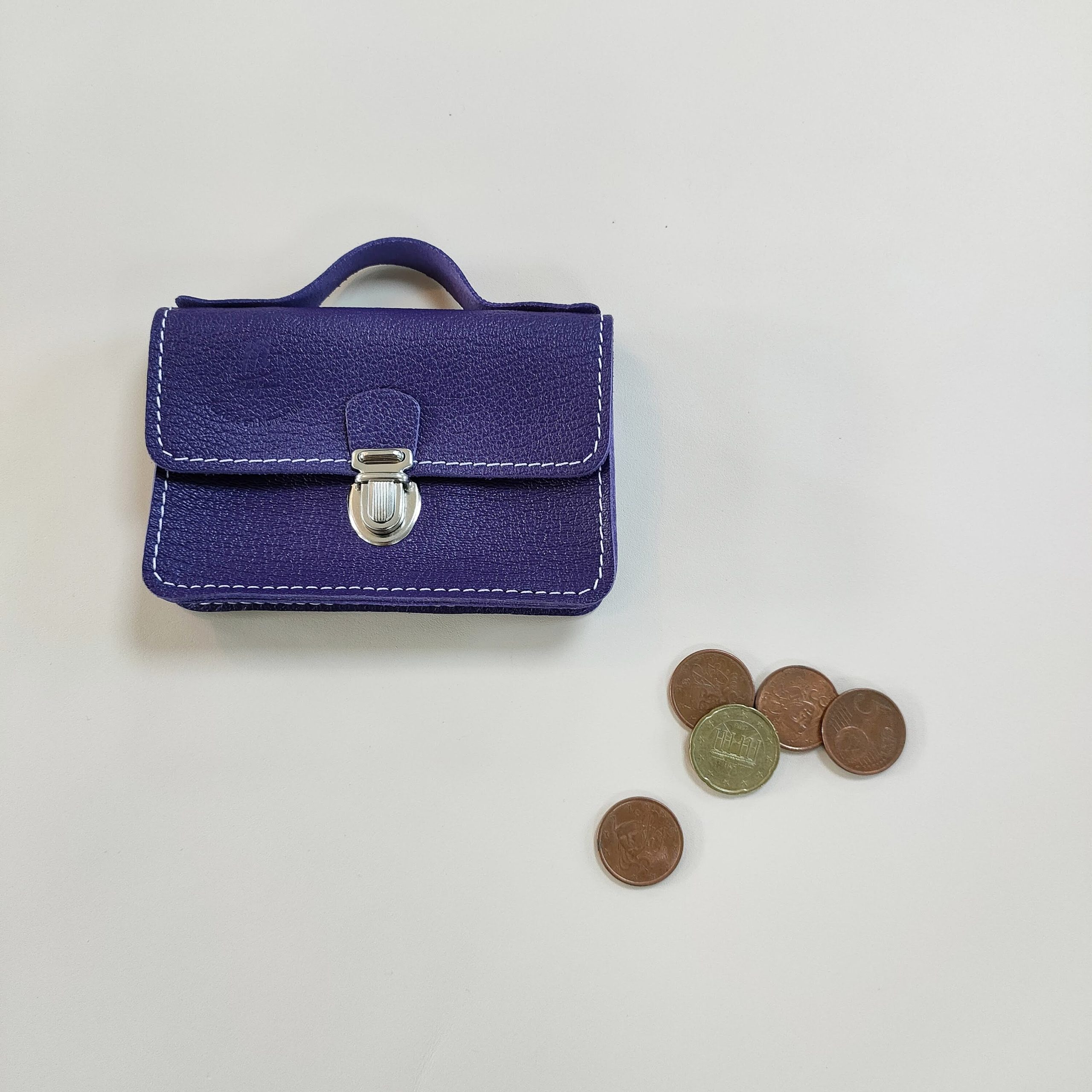 Petit porte-monnaie rose - Mini portefeuille à monnaie - Poche à